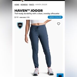 Women’s Kuhl Jogger Pants, NWOT, Medium